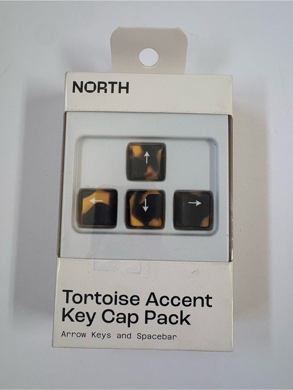 North Tortoise Accent Key Cap Pack - Black & Brown Arrow Keys